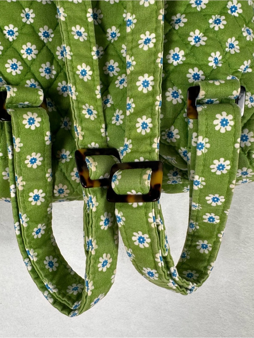 Vera Bradley 2004 Apple Green Small Backpack Retired Floral Vintage - Picture 5 of 16